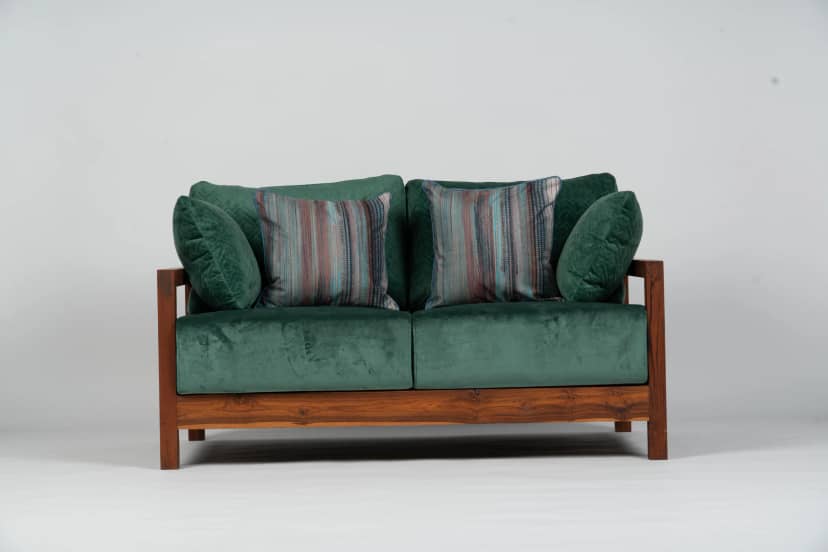 Reclaimed wood sofa