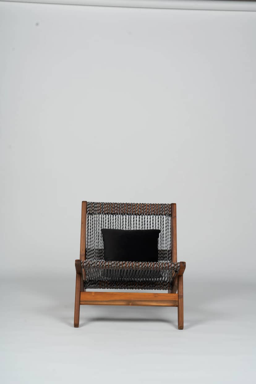Low Woven Lounge Chair
