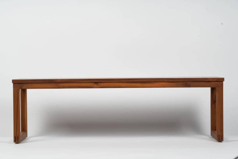 Rectangular Wood Bench