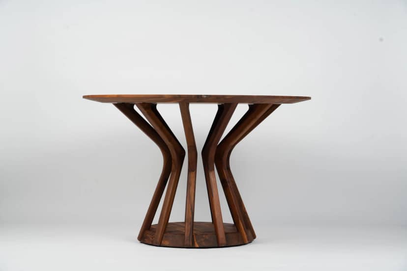 Sculptural Round Dining Table
