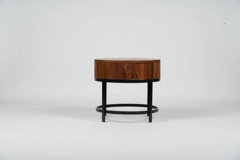 Round Drawer Side Table