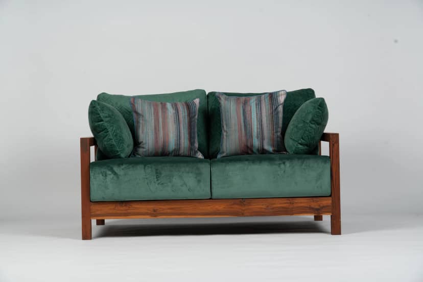 Green Upholstered Sofa